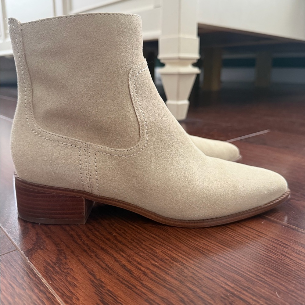 Cole Haan Cream Ankle Booties
